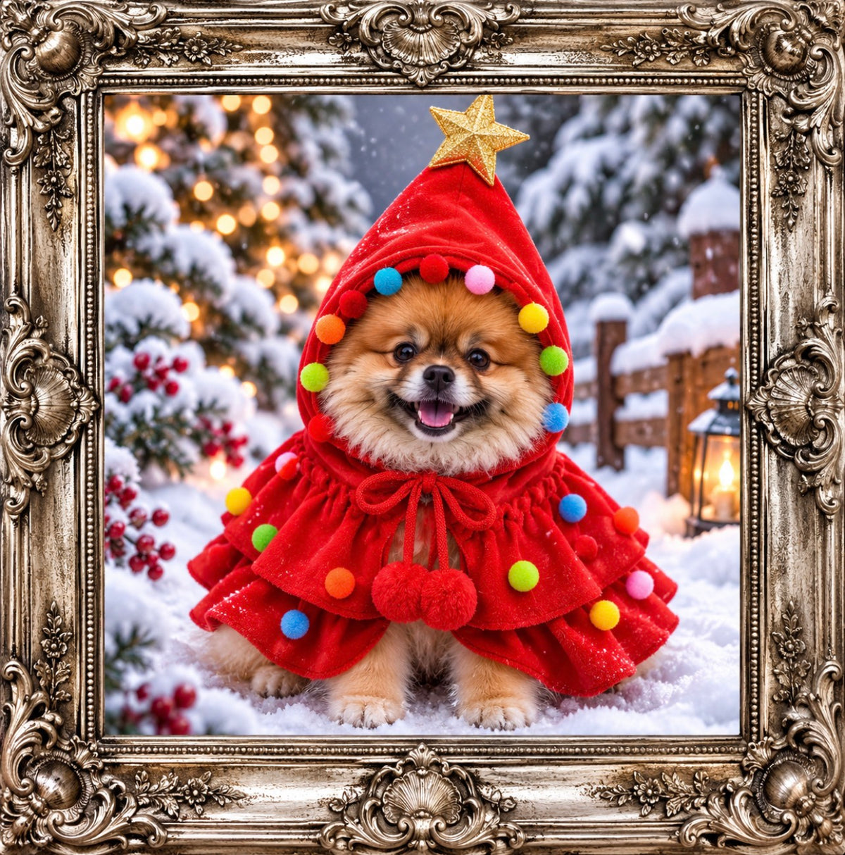 Oh Christmas Tree Pet Cloak